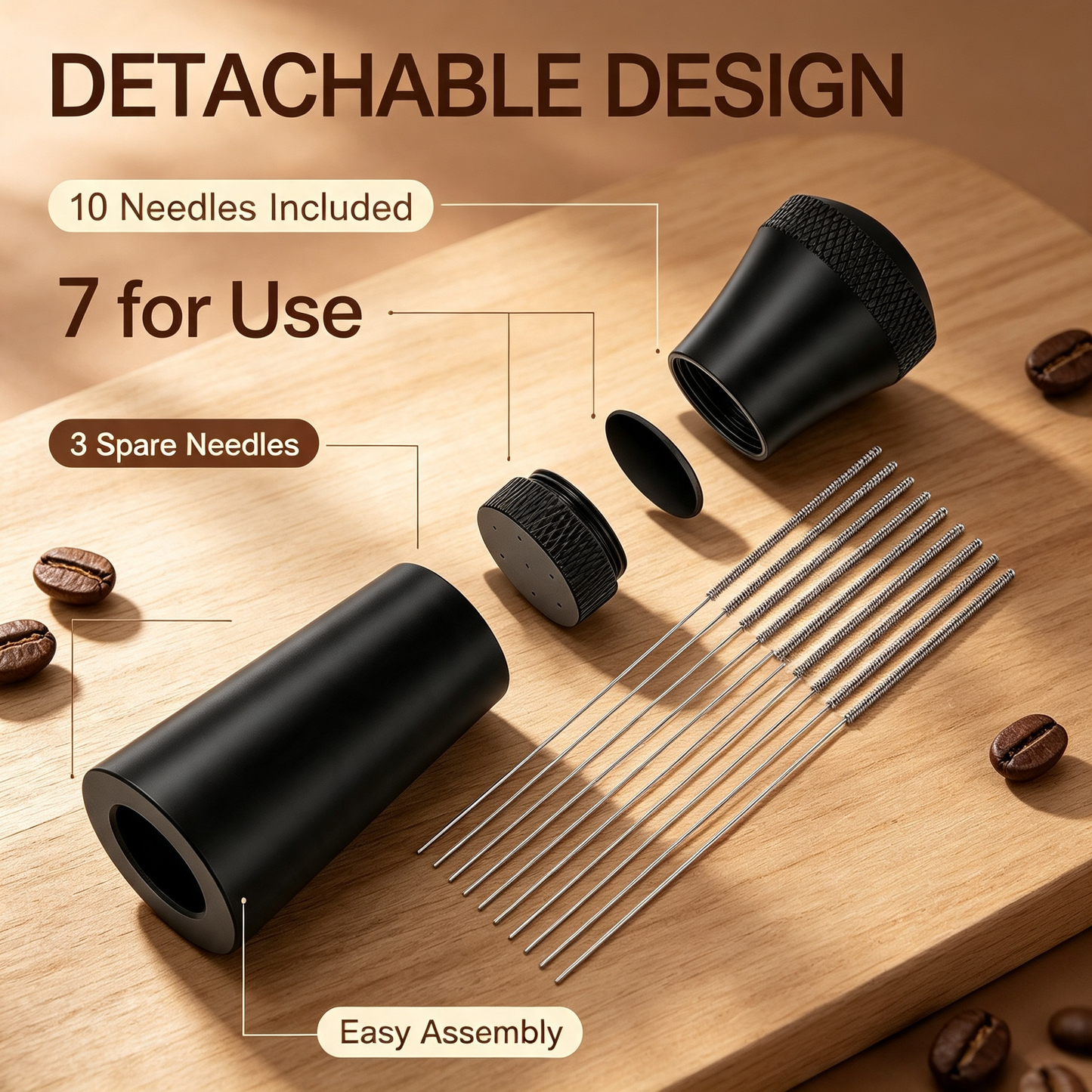 Coffee Distributor and Tamper Set