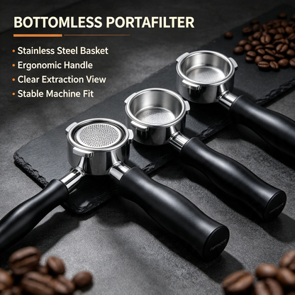 Bottomless Espresso Portafilter Set